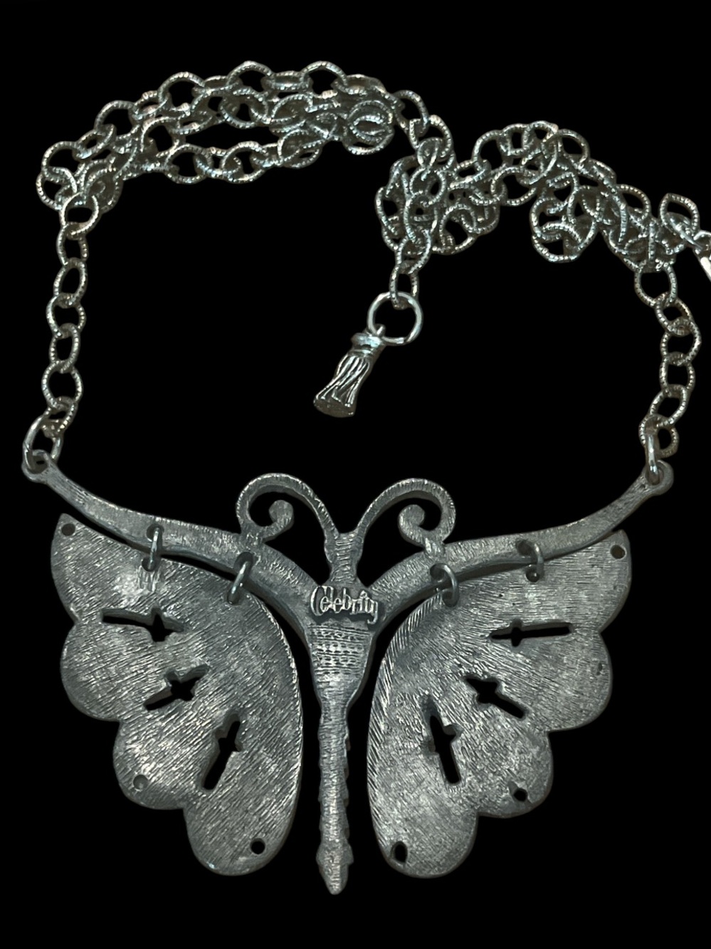 Vintage Celebrity butterfly necklace - Picture 5 of 6